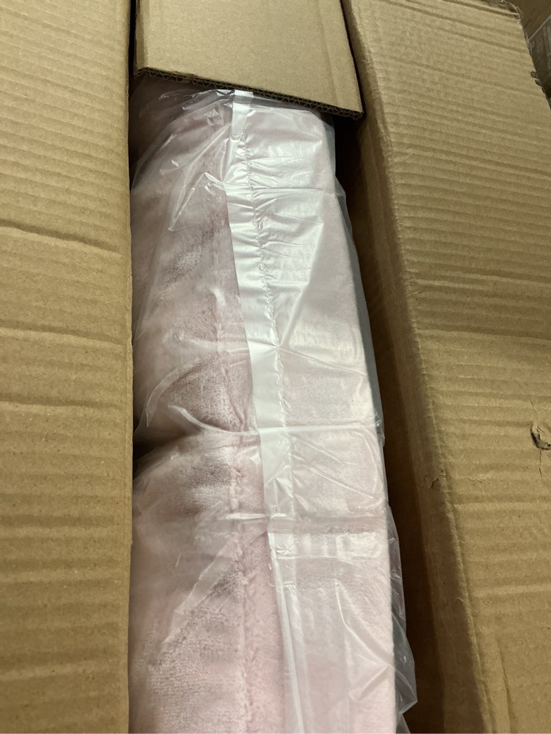 Condition photo showing New/Like New for 14-position adjustable cushioned floor chair, light pink