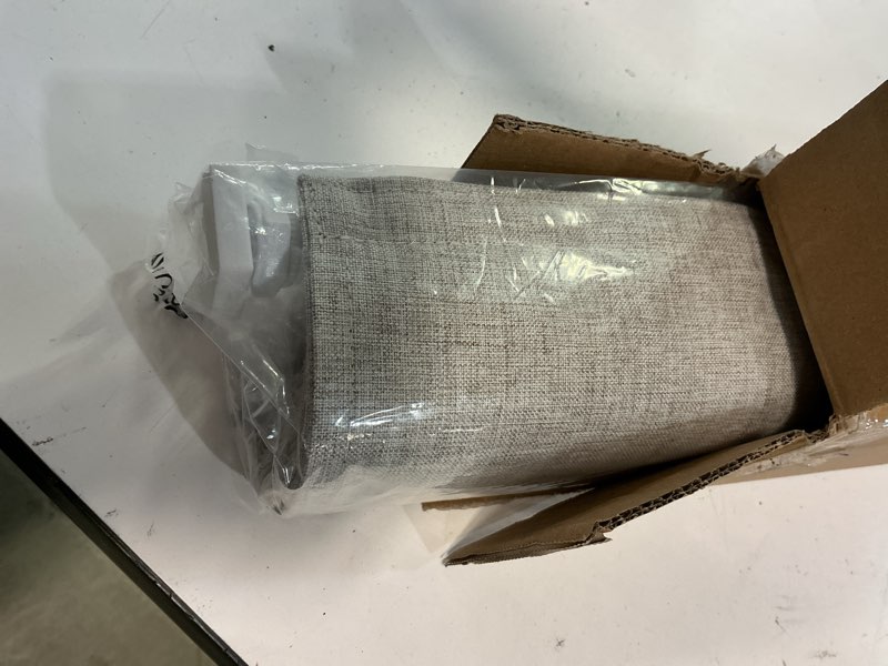 Condition photo showing Good Condition for LazBlinds No Drill Roman Shades for Windows, Cordless Blackout Window Shades with UV Protection, Polyester Fabric for Bedroom & Living Room, 37" W x 64" H, Beige Blackout - Faux Linen - Beige 37"W x 64"H