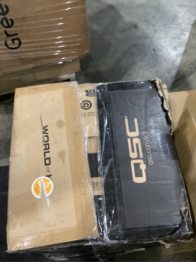 Condition photo showing As Is for qsc k10.2 active 10" powered 2000 watt loudspeaker