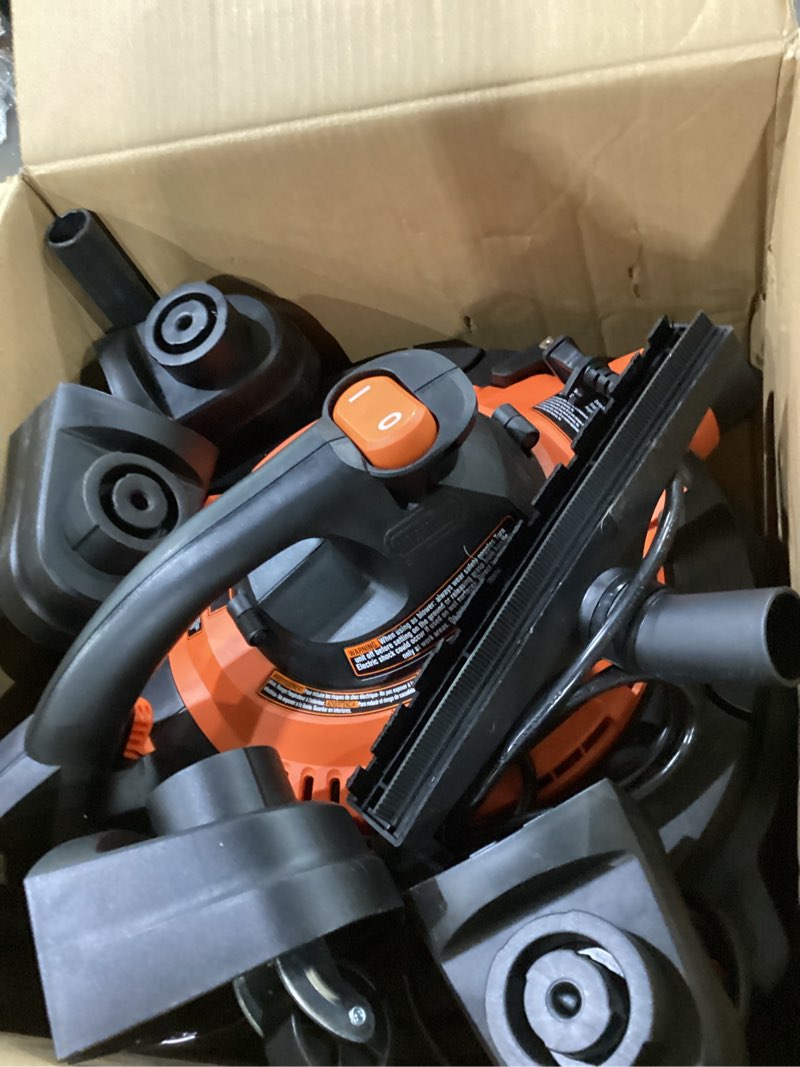 Condition photo showing Good Condition for not tested ****armor all vbv809 0901 8-gallon 4.5 peak hp wet/dry vacuum with detachable blower, orange
