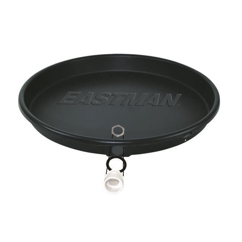 eastman 24-in id plastic water heater drain pan with pvc fitting