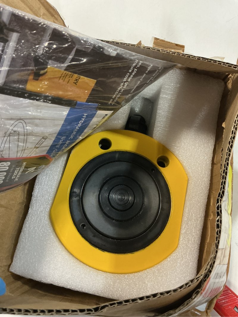 Condition photo showing Good Condition for NEWTRY Hydraulic Ram Jack 50 ton Hydraulic Cylinder Low Profile Ram Jack Multi-Section 2.56” Stroke Lifting Cylinder Mini, Portable for Machinery, Bridge, Construction 50T