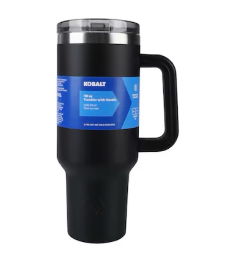 Condition photo showing New/Like New for Kobalt 40 -fl oz Stainless steel Insulated Tumbler - Black