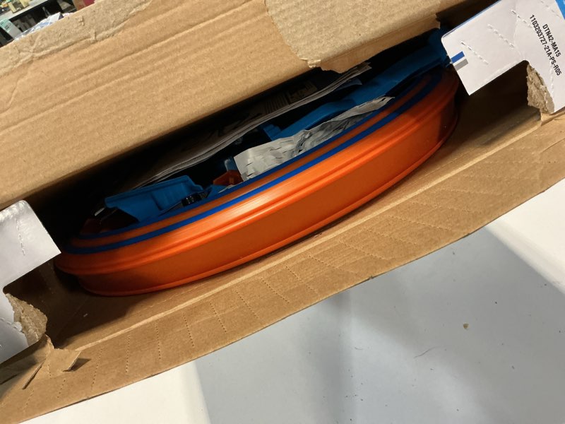 Condition photo showing Good Condition for Hot Wheels Track Set with 1:64 Scale Toy Car, 4 Intersections for Crashing, Powered by a Motorized Booster, Criss-Cross Crash Track (Amazon Exclusive) Crash Set