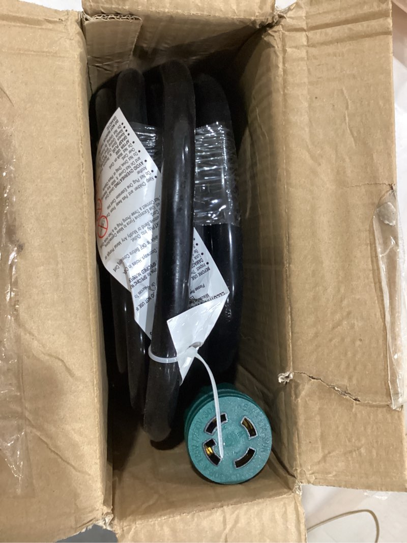 Condition photo showing New/Like New for 25FT 30 Amp Generator Extension Cord 4 Prong, NEMA L14-30P/L14-30R 10 Gauge STW 125/250V Twist Lock Generator Cord Heavy Duty, Black ETL Listed 25FT Black