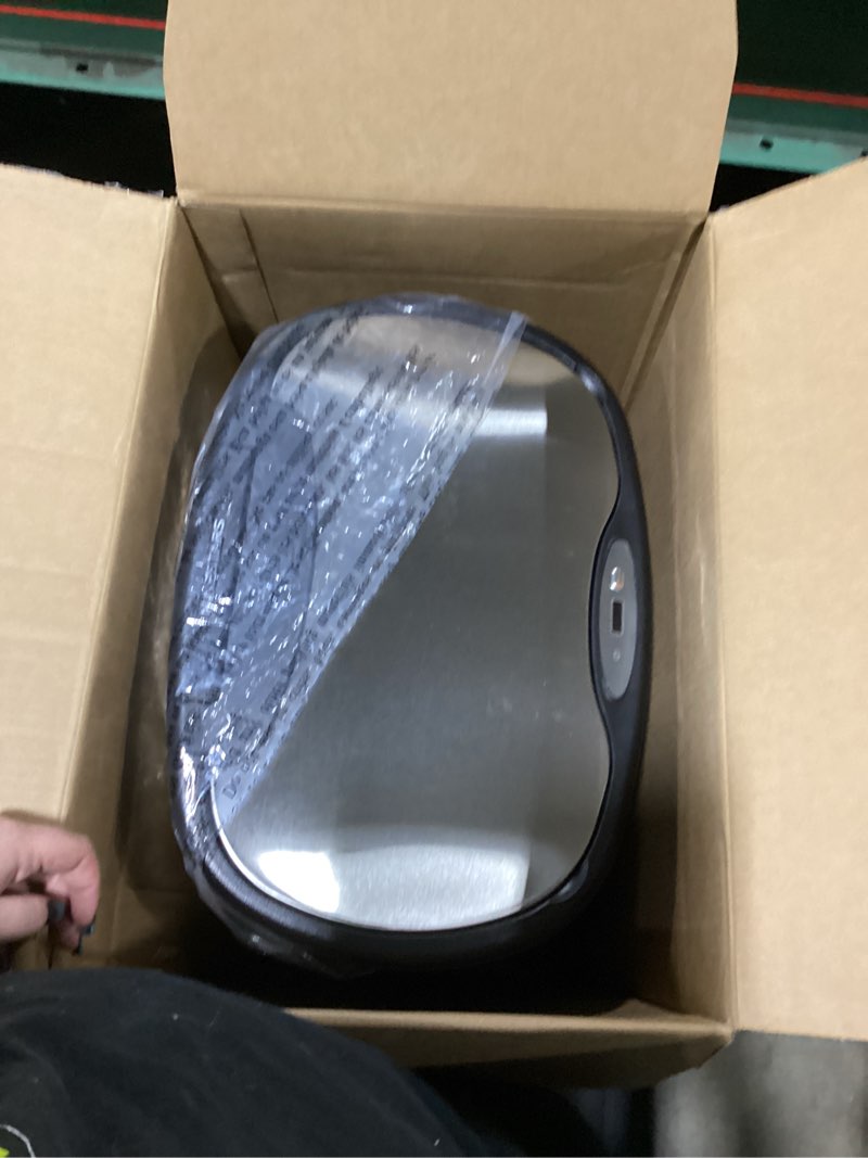 Condition photo showing New/Like New for 13.2 gal. and 3.2 gal. stainless steel motion sensing touchless infrared trash can combo pack