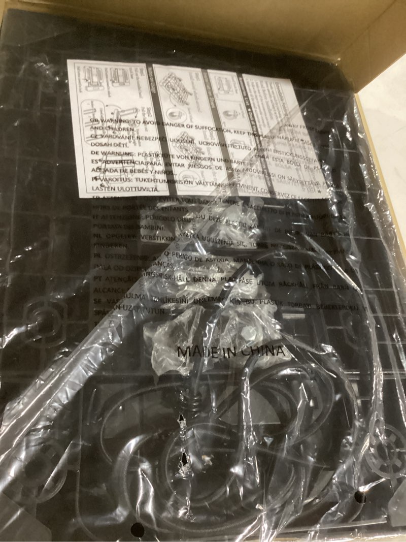 Condition photo showing New/Like New for SPACEKEEPER Folding Hand Truck, 500 LB Heavy Duty Luggage Cart, Utility Dolly Platform Cart with 6 Wheels & 2 Elastic Ropes for Luggage, Travel, Moving, Shopping, Office Use, Black