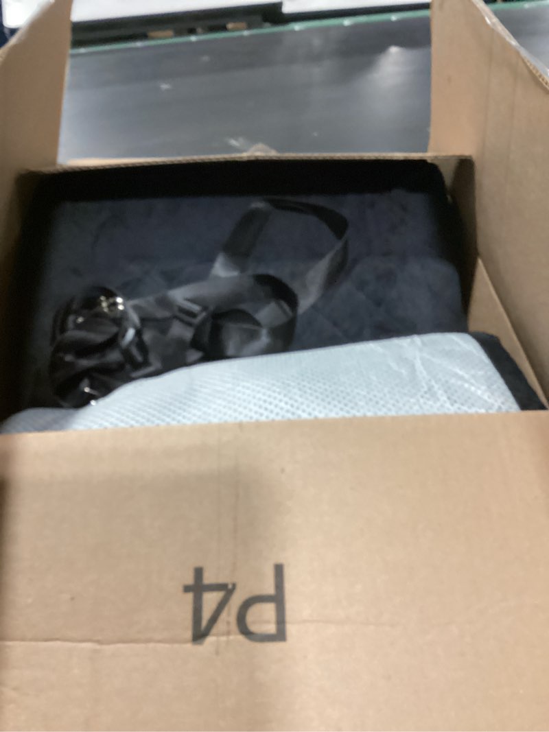 Condition photo showing New/Like New for Medium Dog Car Seat, Dog Booster Seat Under 50Lbs or 2 Small Dogs Washable, Pet Car Seats with 2 Safety Leash, Dogs Sofa Bed Cushion Add Thick Sponge, Pet Cars Carrier for Travel, Black Black M