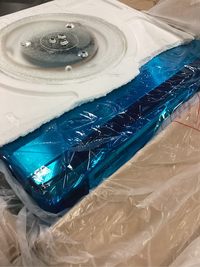 Condition photo showing Good Condition for GE Countertop Microwave Oven, Compact 1.1 Cubic Ft., 950-watt Capacity, 6 Auto Cooking Settings, Child-Lock Technology, Kitchen Essentials for the Countertop, Dorm Room or Apartment, Stainless Steel