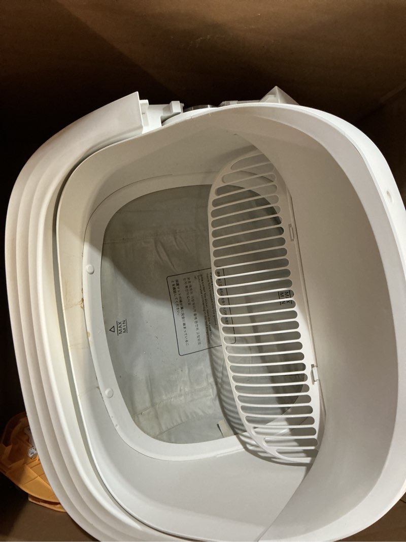 Condition photo showing As Is for Thereye Self Cleaning Cat Litter Box, Open-Top Automatic Litter Box with Smart App and Safety Sensors, Large Auto Litter Box for Multiple Cats, 10L Waste Bin with Odor Control, Includes Trash Bag