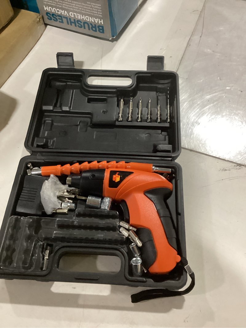 Condition photo showing As Is for joytown kids real power drill set – electric cordless drill tool kit for children with interchangeable bits, flexible shaft, rechargeable, carrying case, learning tools for boys & girls home diy