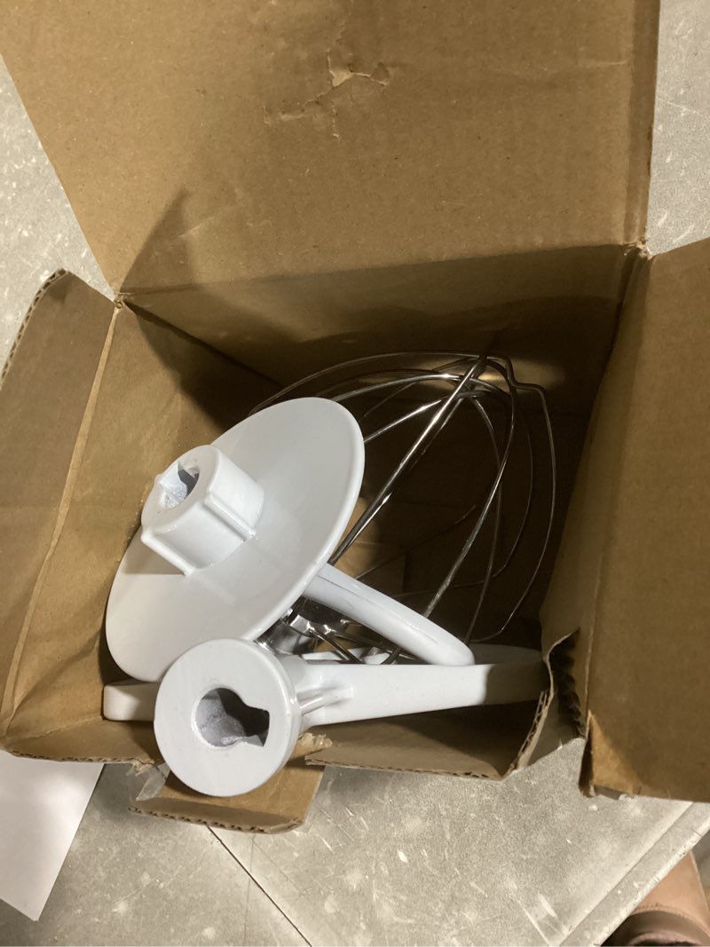 Condition photo showing New/Like New for 3-Piece Kit Attachments for KitchenAid Tilt-Head Stand Mixer, Accessories Stainless Steel K45WW Wire Whip, K45DH Dough Hook and K45B Coated Flat Blade Paddle with Scraper