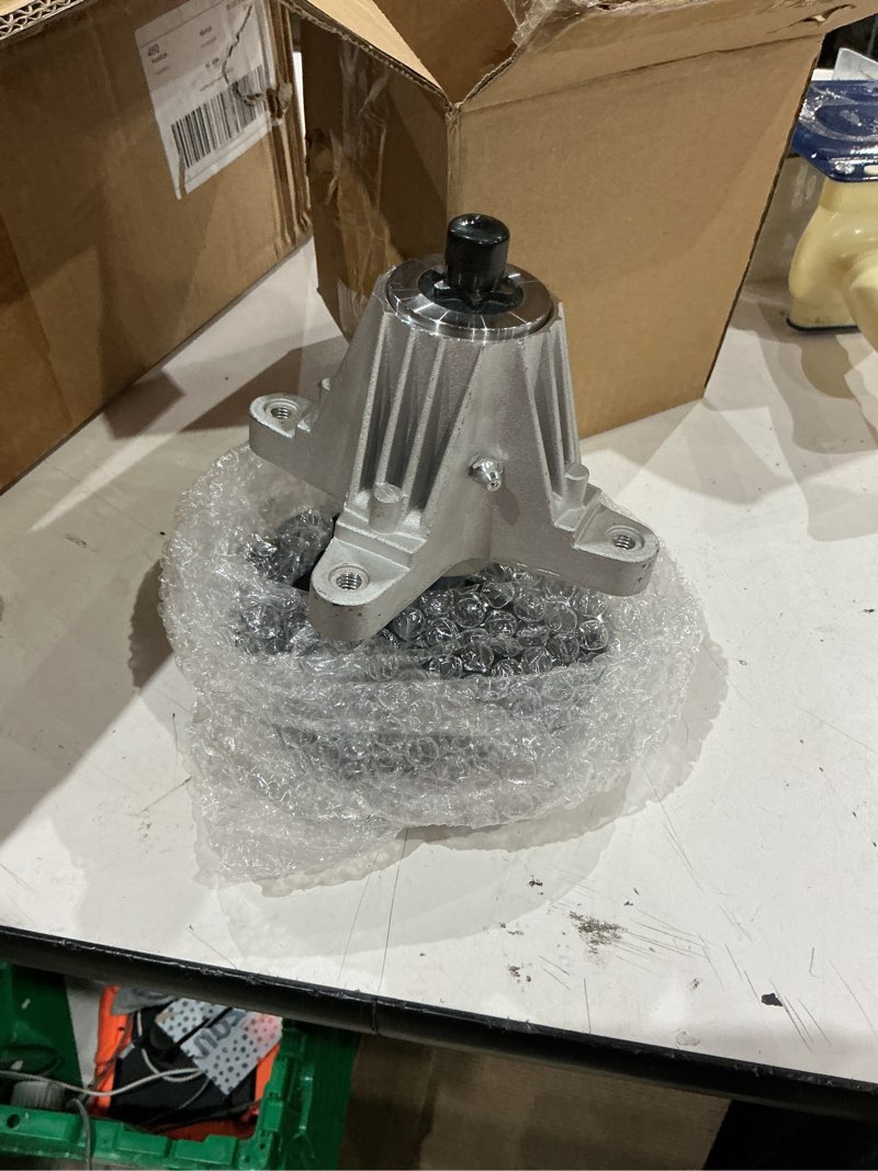 Condition photo showing Good Condition for t1200 spindle deck rebuild kit fits for 42" cub cadet mtd lt4200 t1000 t1400 t1800, includes 2 spindle 618-06991 918-06991, 2 blade 742-04308 742-04312, 1 96 1/2" belt 754-04060