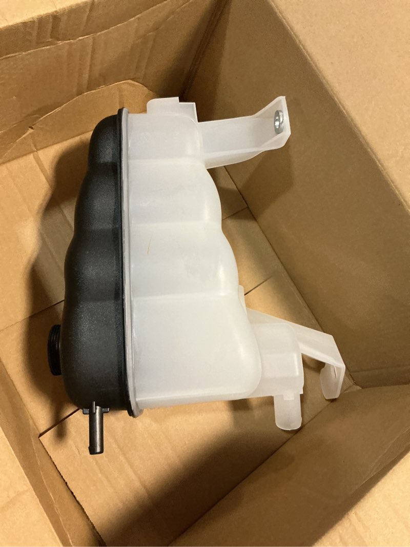 Condition photo showing New/Like New for dorman 603-054 front pressurized coolant reservoir with cap compatible with select cadillac / chevrolet / gmc models