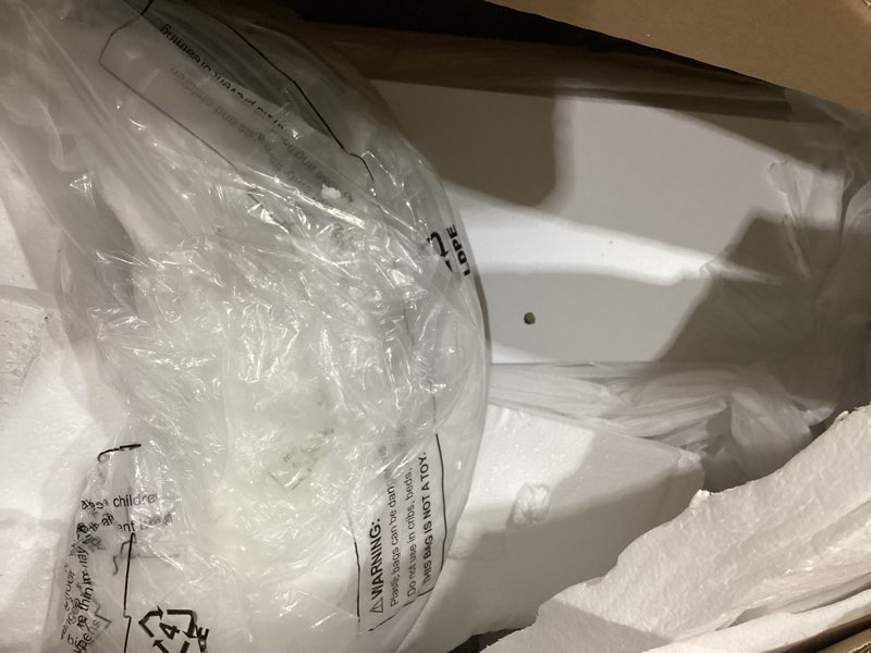 Condition photo showing Good Condition for DINZI LVJ Shoe Storage Bench with Cushion, Cubby Shoe Rack with 12 Cubbies, Adjustable Shelves, Multifunctional Shoe Organizer Bench for Entryway, Mudroom, Hallway, Closet and Garage, White 12 Cubby White