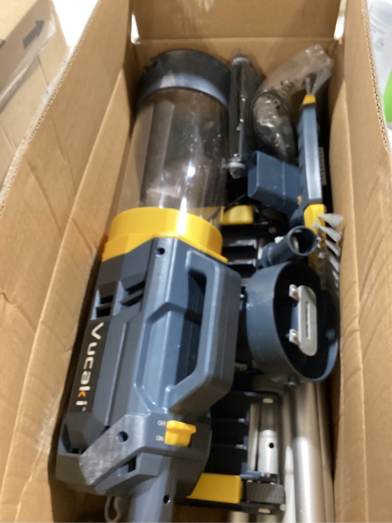 Condition photo showing Good Condition for handheld pool vacuum, jesimaik rechargeable pool vacuum cleaner with 18.5 gpm, 60 min runtime, telescopic pole, ideal cordless pool vacuum for above ground pool, inground pool, spas, hot tubs