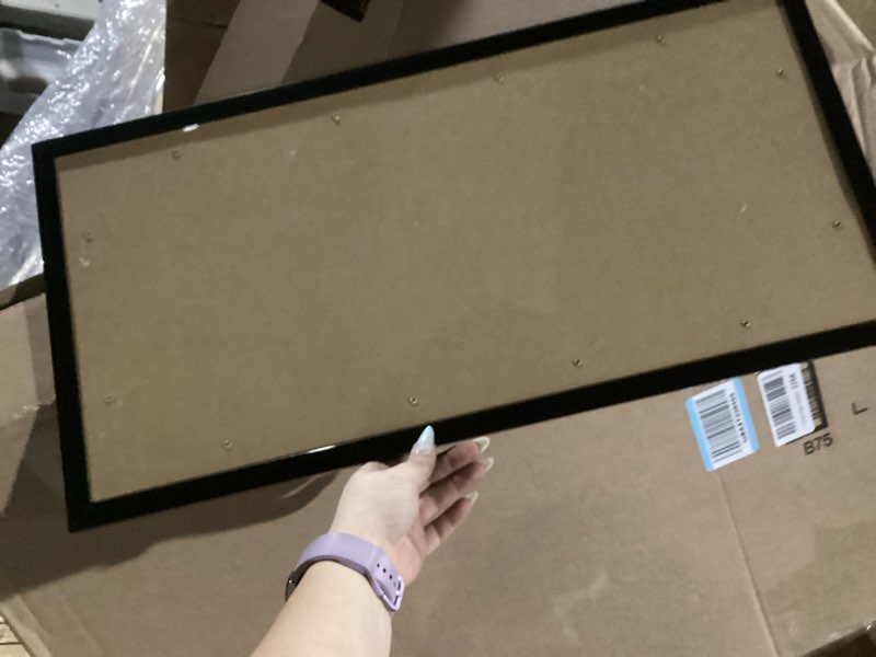 Condition photo showing Good Condition for HUKONHEP 11x23 Black Picture Frames, Photos Frame with Plexiglass, Wall Gallery Photo Frames, Horizontal and Vertical for Wall Mounting, Home Office Decoration 11"x23"