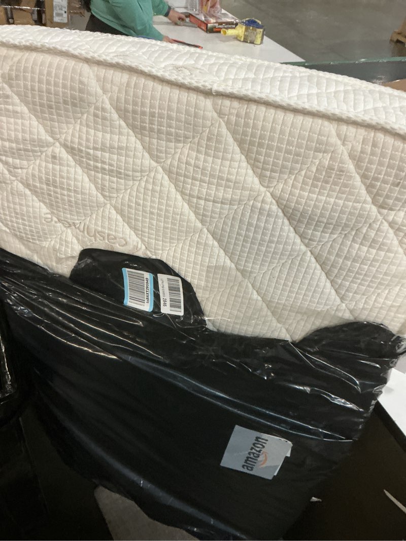 Condition photo showing item condition for Premium Crib & Toddler Mattress,100% Knitted Fabric, Premium Fleece Surface-Hypoallergenic, 5" Thick Firm Soft Crib Mattress, Non-Toxic - Fits Standard Cribs & Toddler Beds Simple 52" x 27.6" x 5"