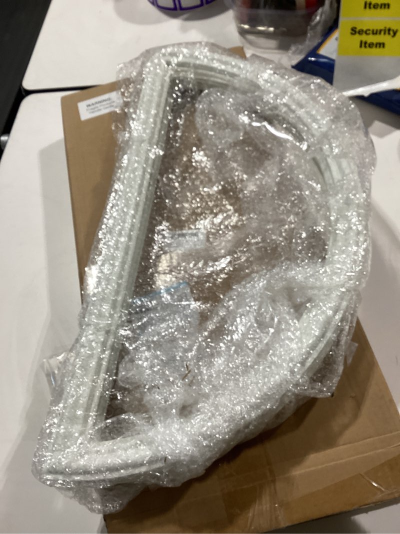 Condition photo showing Good Condition for 1 pcs 22 x 10 inch entry door frame half round top exterior door only replacement kit for 1" glass (glass not included), 1 lite exterior front doors window frame replacement (round top) 22 x 10 inch round top 1