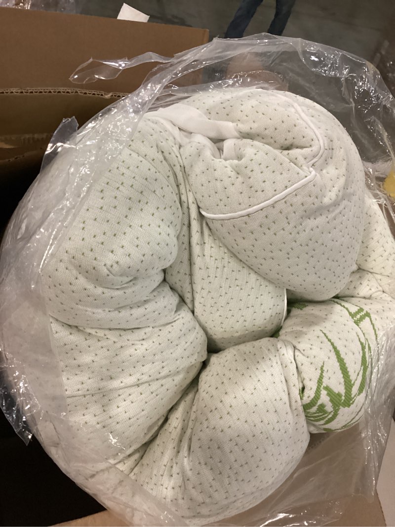 Condition photo showing Good Condition for Mattress Topper Full Size, Cooling Extra Thick Breathable Viscose Made from Bamboo Mattress pad, Soft Quilted Fitted Mattress Cover with 1000 GSM Down Alternative Fill (8-21”Deep Pocket) White Full