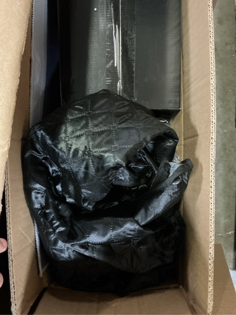 Condition photo showing As Is for Portable 5-Sided Steam Sauna Tent for Home Use – Indoor Personal Spa Box with 3L Steamer, Fast Heat-Up, Foldable Design, Remote Control and Chair (Transparent Door Design, Black) Transparent door design Black