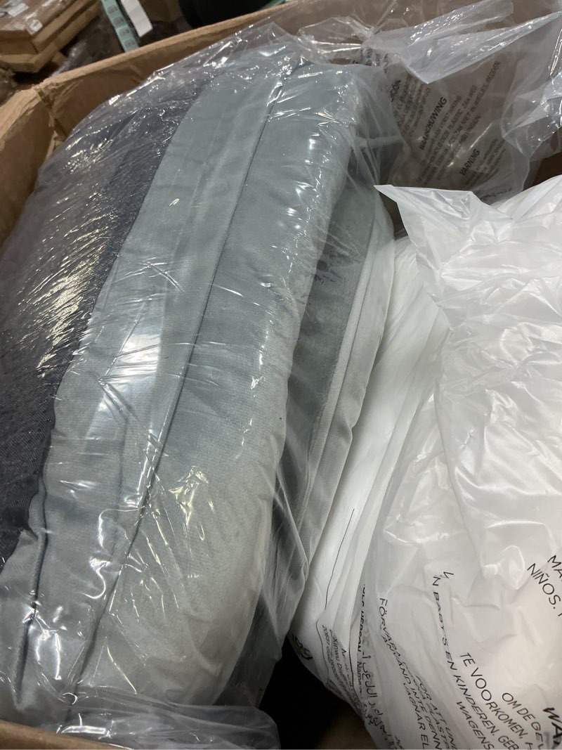 Condition photo showing Good Condition for bedsure orthopedic dog beds large sized dog - washable large dog cat bed waterproof, comfort dogs couch sofa with washable removable cover, pet bed with nonskid bottom, grey, 35" 35"l x 25"w x 6.5"th grey