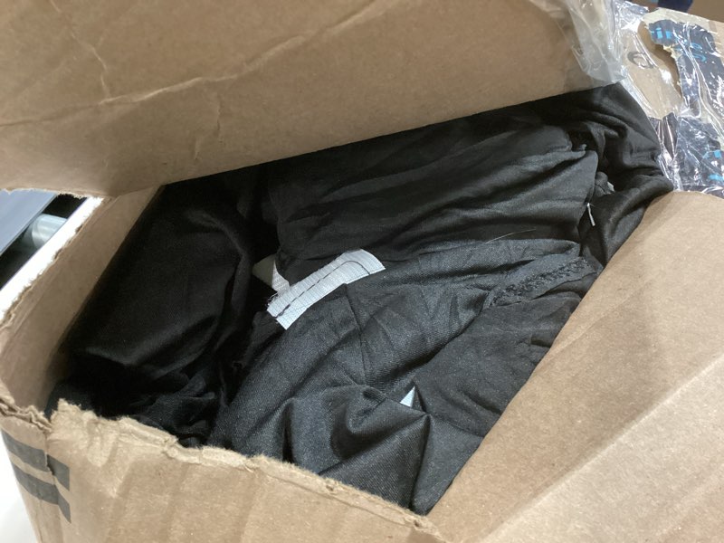 Condition photo showing As Is for SuperO Waterproof Spandex Chair Cover 50PCS, Stretch Dining Chair Covers, Polyester Outdoor Chair Covers, Protector Stretch Chair Cover for Party Universal, Banquet, Wedding Event, Hotel(Black) Black 50