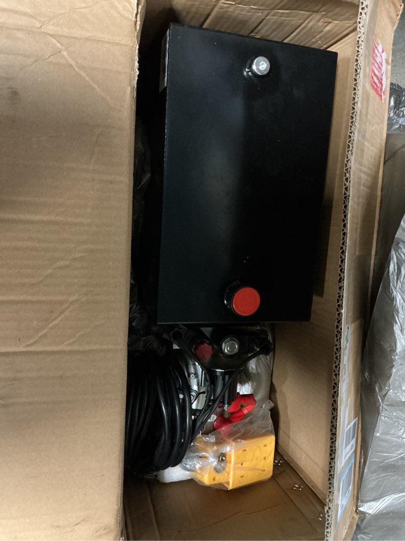 Condition photo showing Good Condition for dc house hydraulic power unit 15 quart double acting hydraulic pump dc 12v power unit metal reservoir for dump trailer car lifting