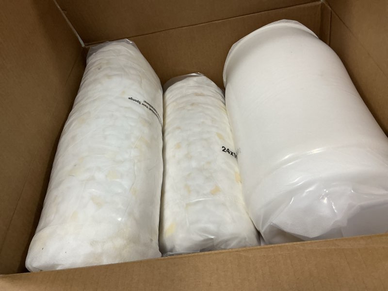 Condition photo showing Good Condition for Outdoor Loveseat Cushions for Patio Furniture, Waterproof Weather & Fade Resistant Seat and Backrest Cushion Set with Removable Cover, 46 x 26 Inch, Red 46*26*4/1P+19*24/2P Red 1