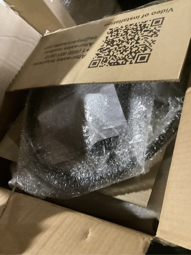 Condition photo showing New/Like New for Drafting Chair with Backrest – Adjustable Foot Rest Rolling Stool with Wheels, PU Leather Swivel Stool for Office Spa Studio Lab Counter Salon Home Work Bar Kitchen Shop(Black) 1 Black