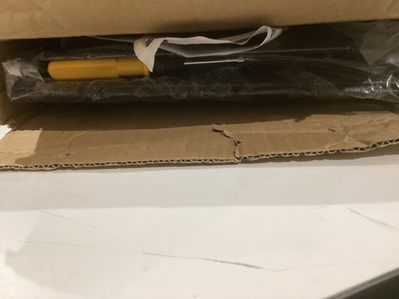 Condition photo showing Good Condition for SUPEASY Binder Organizer, Magazine File Holder with 5 Vertical Compartments Rack, Metal Desk File Organizer & Binder Holders, Magazine Organizers for Office Desktop, Home, School (Black) Black 5Rack