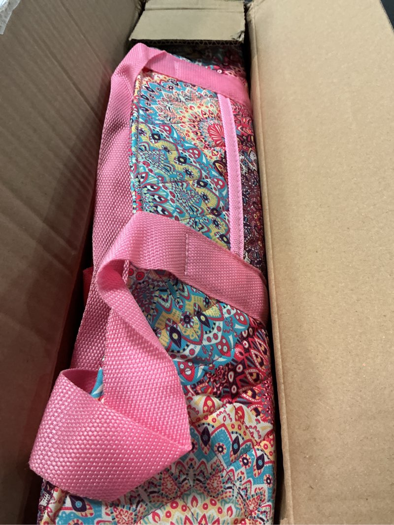 Condition photo showing Good Condition for american mahjong tile set with pink printed carrying bag, 166 blue tiles, 4 all-in-one color racks/pushers, mah jongg sets, mahjong game set for travel, christmas, birthday gifts pink?blue tiles?