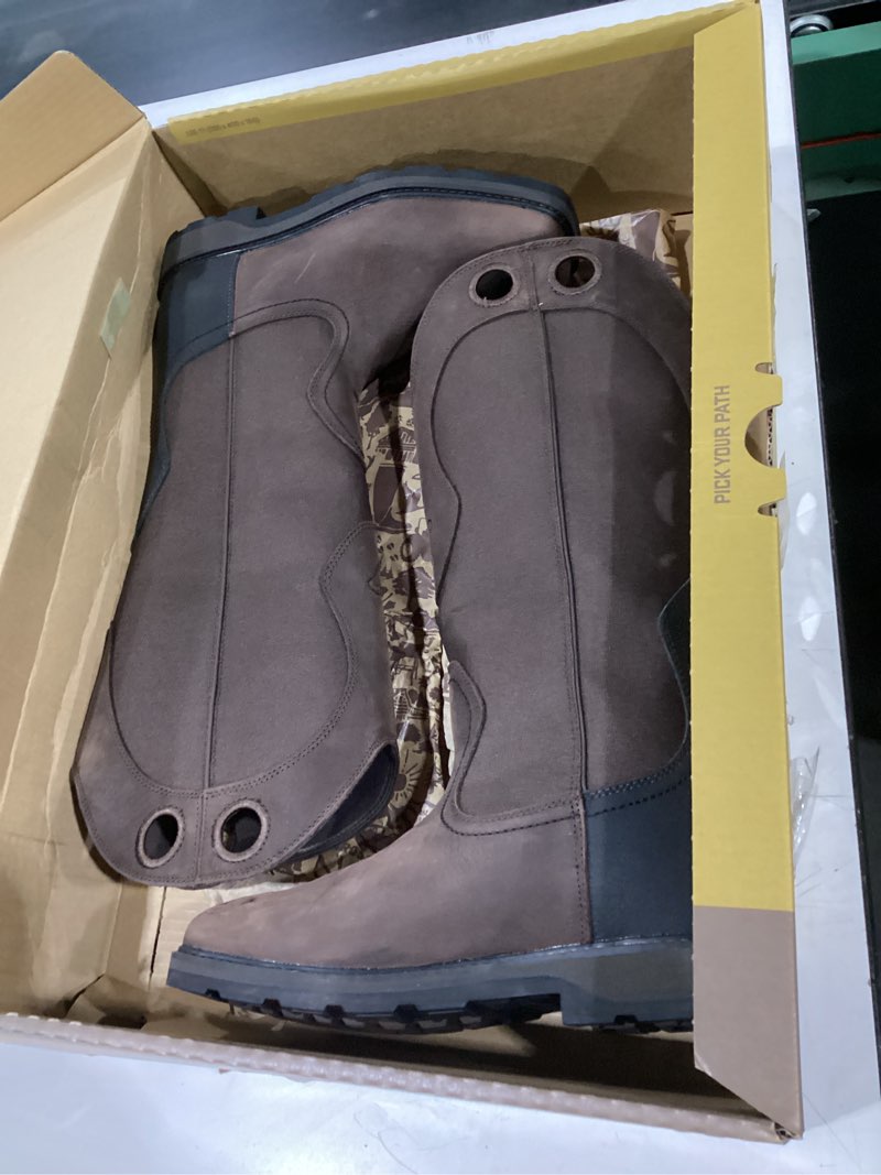 size 10!!! lacrosse snake country 17\" snake boots for men - pull-on, non-insulated, prairie outsole for tractio