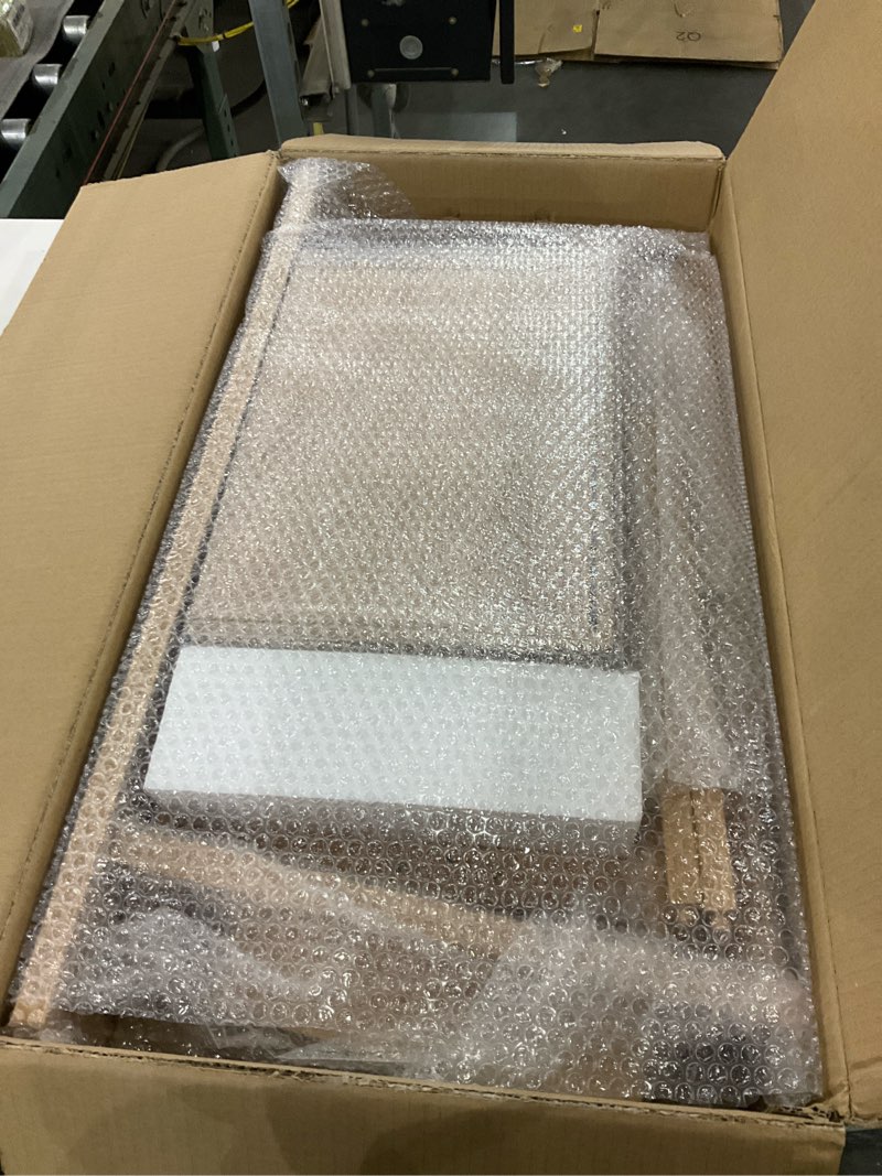 Condition photo showing Good Condition for Large Horizontal Wooden H-Frame Studio Easel with Storage Drawer and Palettes, Solid Beechwood Painting Easel for Students, Beginners, and Artists, Hold Canvas to 50Inches High Horizontal Natural