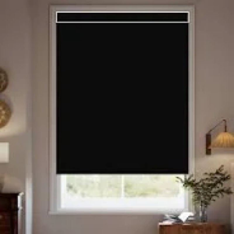  AOSKY Cordless Blackout Roller Shades (36\"W x 72\"H Black) -New