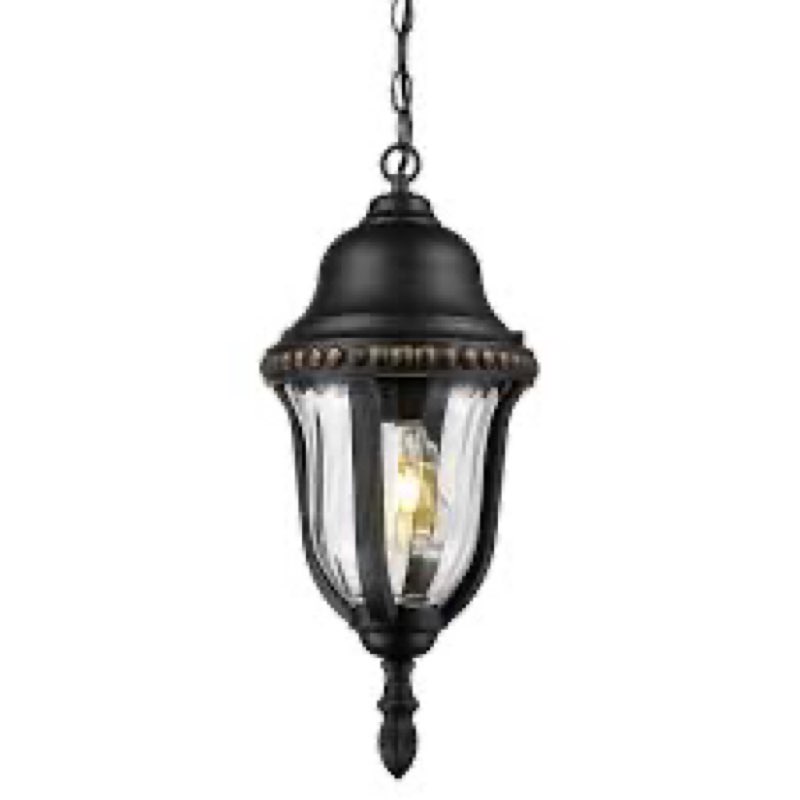 FEMILA 21" Outdoor Pendant Lights for Porch, Outdoor Chandelier for Gazebo, Patio, Hanging Lantern L