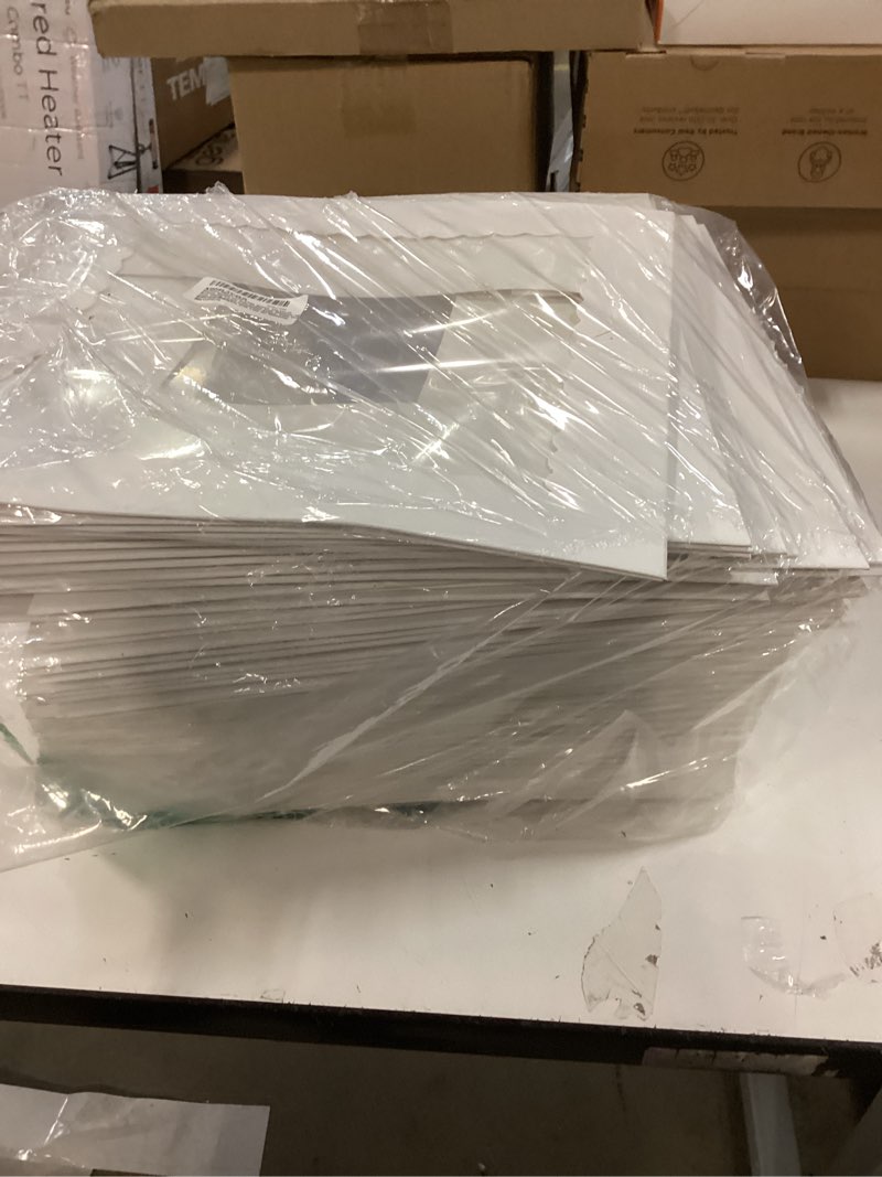 Condition photo showing Good Condition for 25pcs Tall Cake Boxes 12x12x12 Bakery Boxes for Tier Cakes with Window 12 Inch White Large Cardboard Bakery Take Out Carrier Containers with Lids for Wedding, Birthday, Party