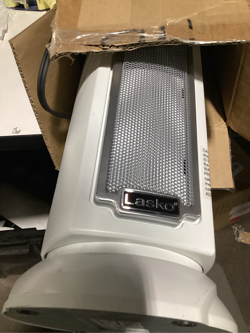 Condition photo showing Good Condition for Lasko Oscillating Ceramic Tower Space Heater for Home with Overheat Protection, Timer, 22.5 Inches, Silver, 1500W, 5775