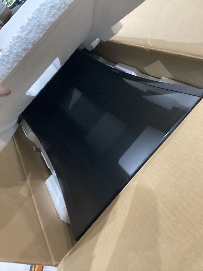 Condition photo showing As Is for SANSUI 34-Inch Curved Gaming Monitor UWQHD 3440 x 1440 Up to 165Hz Curved 1500R - PIP/PBP, 1ms(MPRT), HDR, 300nits, sRGB 125%, DCI-P3 95%,FreeSync,HDMIx2,DP1.4 x2 (DP Cable Included) 34In UWQHD 165HZ Curved Gaming 34In UWQHD 165HZ Curved Gaming