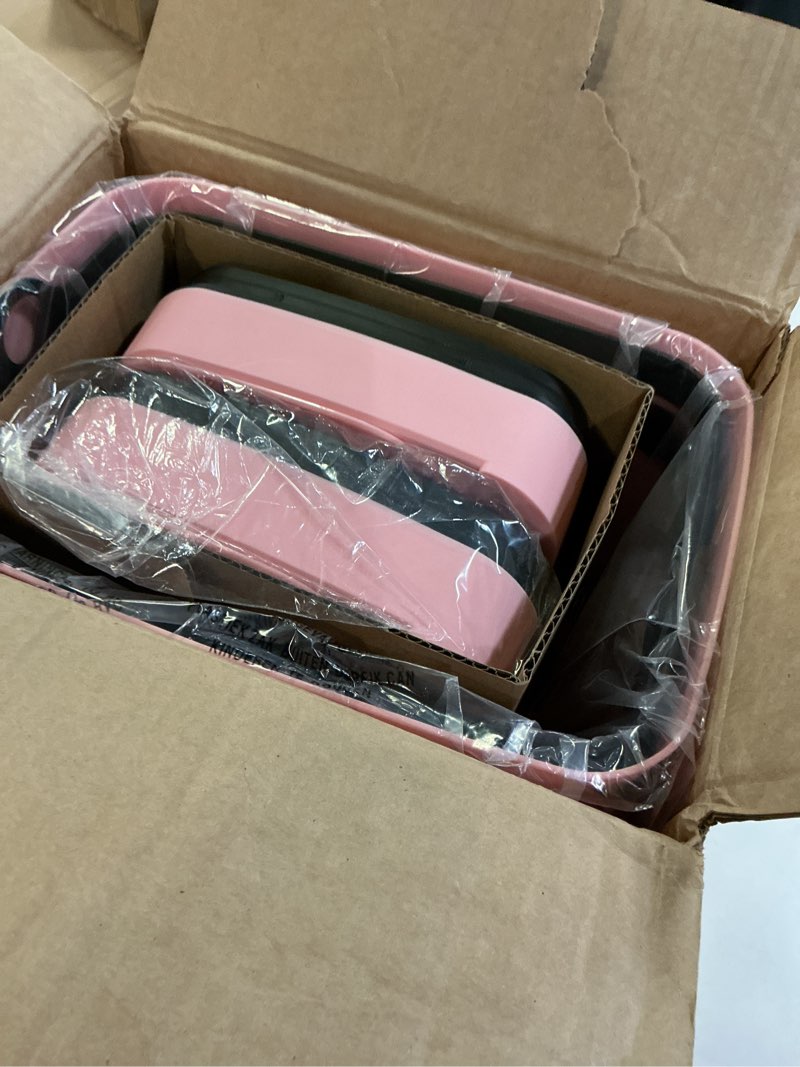 Condition photo showing New/Like New for 2 Pack 2.7 Gal Bathroom Trash Can with Lid, Automatic Trash Can Small Smart Garbage Can Touchless, Slim Motion Sensor Waterproof Plastic Trash Bins for Bedroom Office Kitchen Toilet Pink Pink 2.7 Gal