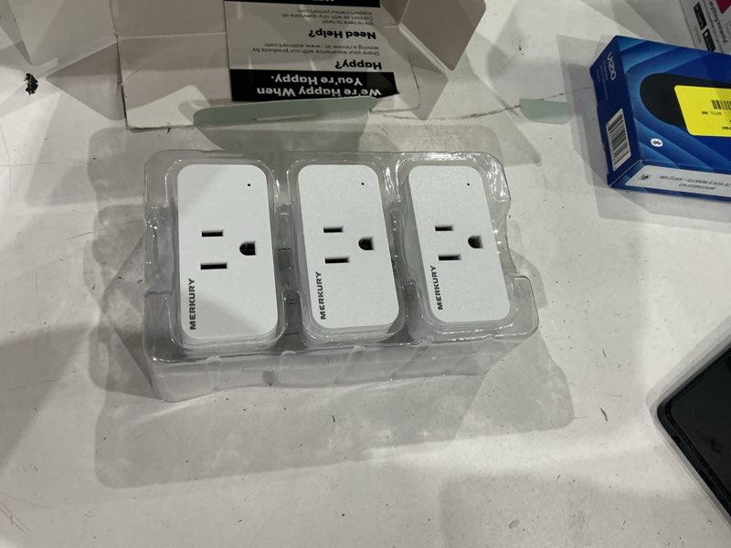 Condition photo showing Good Condition for merkury smart wi-fi plug - smart outlet compatible with alexa & google, white (3-pack)