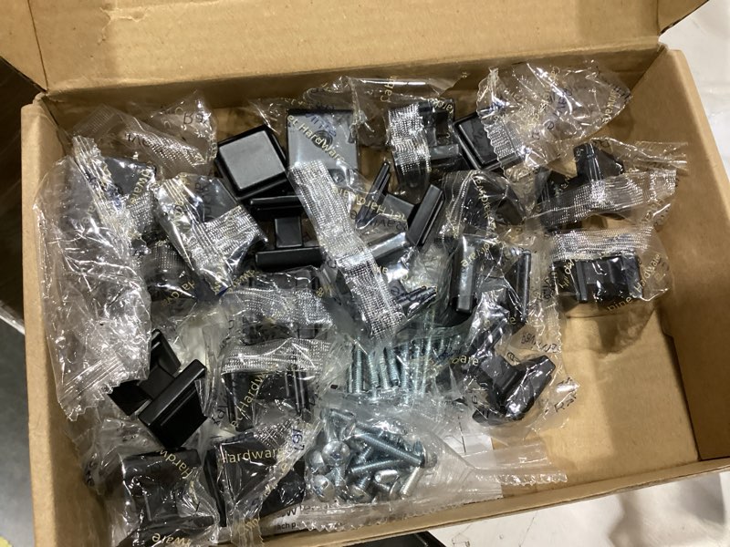 Condition photo showing Good Condition for ravinte matte black square kitchen cabinet knobs,single hole,20 pack | 1" diameter, zinc alloy solid pull feel, big base, screws included, cabinet hardware for dresser drawer pulls and knobs black 20