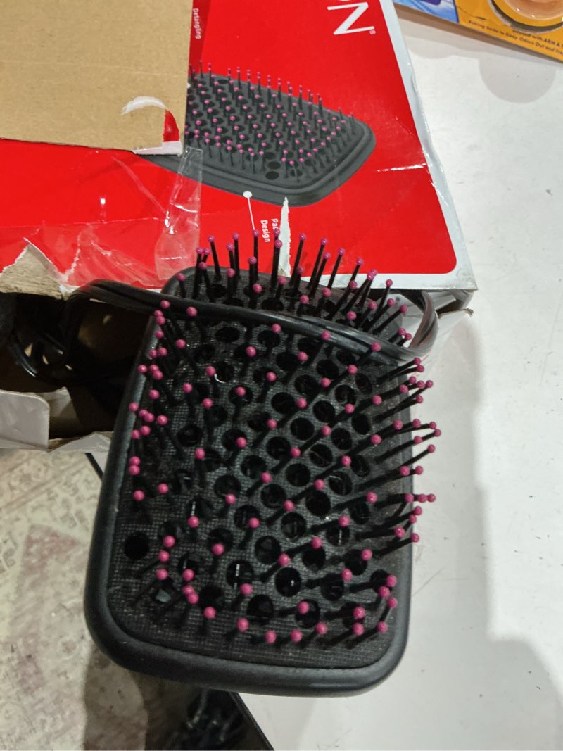 Condition photo showing As Is for revlon one-step hair dryer and styler, all-in-one hair brush straightener for salon-quality smooth & straight styles, black 1 count (pack of 1) black