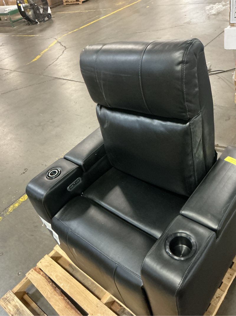 Condition photo showing As Is for member’s mark ashton home theater power recliner