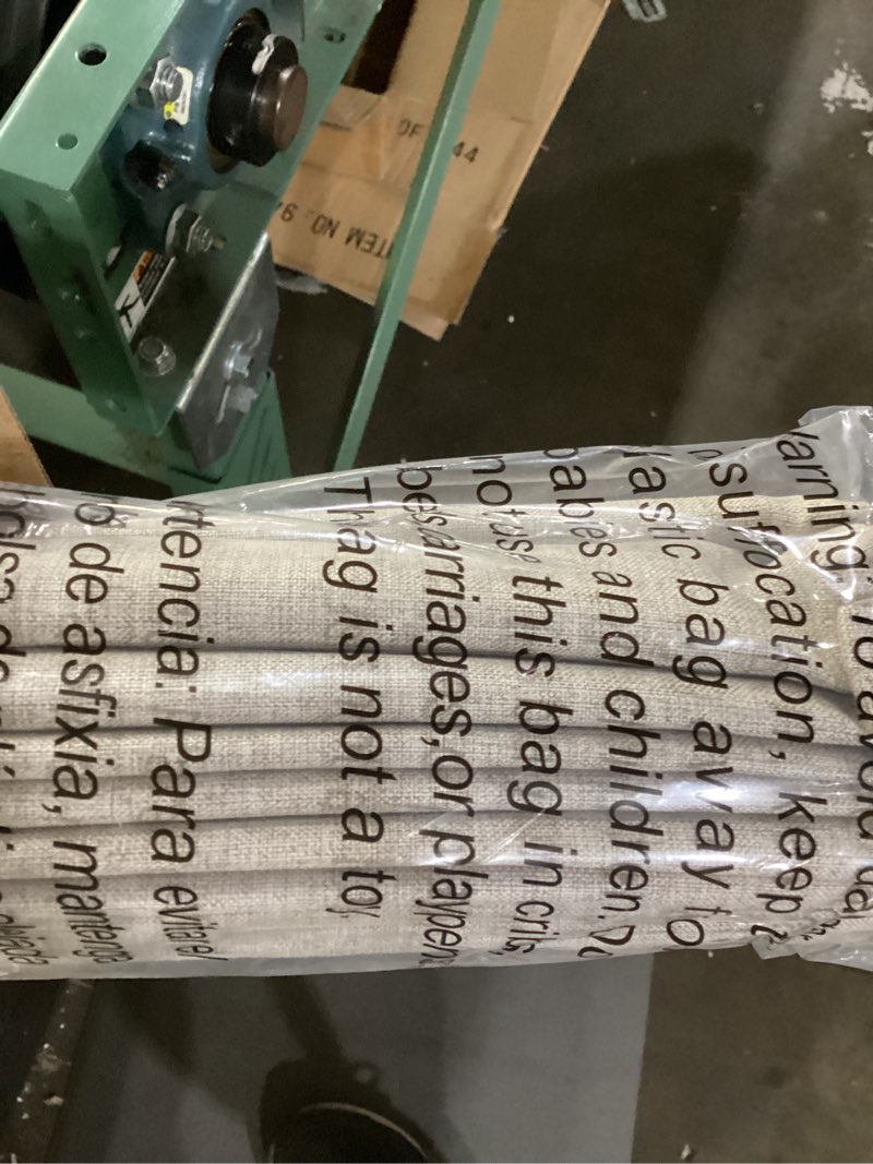 Condition photo showing New/Like New for lazblinds no drill roman shades for windows, cordless blackout window shades with uv protection, polyester fabric for bedroom & living room, 29" w x 64" h, beige blackout - faux linen - beige 29"w x 64"h