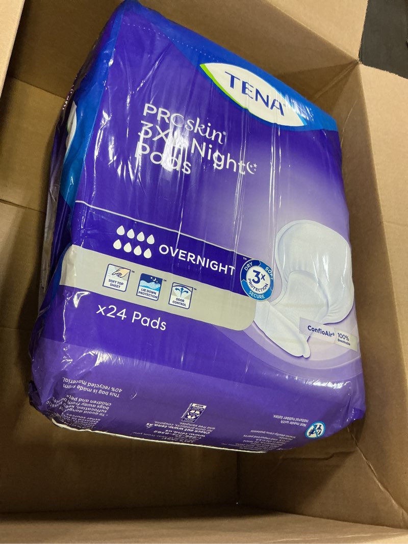 Condition photo showing Good Condition for tena proskin 3xl overnight incontinence pads for women and men, 48 count xxxl xxxl