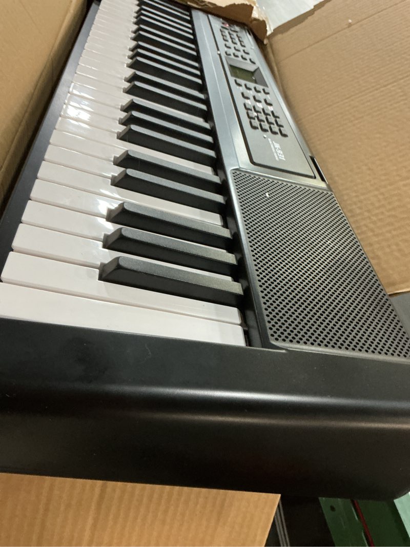 Condition photo showing Good Condition for 61 Key Keyboard Piano, Portable Electric Piano Keyboard w/LCD Screen, Built-In Speakers, Headphones, Stand, Stool, Music Rest, Microphone, 300 Timbres, 300 Rhythms JIKADA-61 Key Keyboard Kit