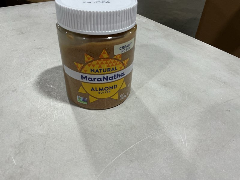 Condition photo showing New/Like New for MaraNatha Natural Creamy Almond Butter, No Stir, 12 Ounce Jar Creamy Almond 12 Ounce (Pack of 1)