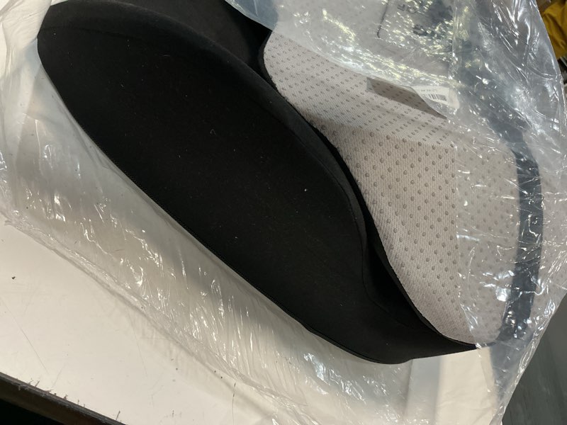 Condition photo showing As Is for lexeme x large memory foam seat cushion lumbar support pillow for sciatica & tailbone pressure relief coccyx pad for office chair, car,wheelchair,home,office black