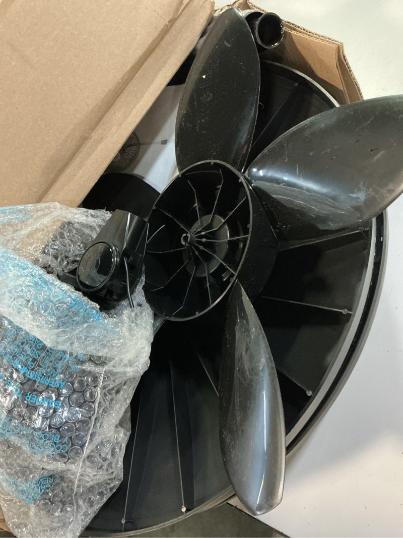 Condition photo showing Good Condition for lasko pedestal fan, oscillating fan for bedroom with adjustable height and 3 cooling speeds, portable, 18", black, 1827